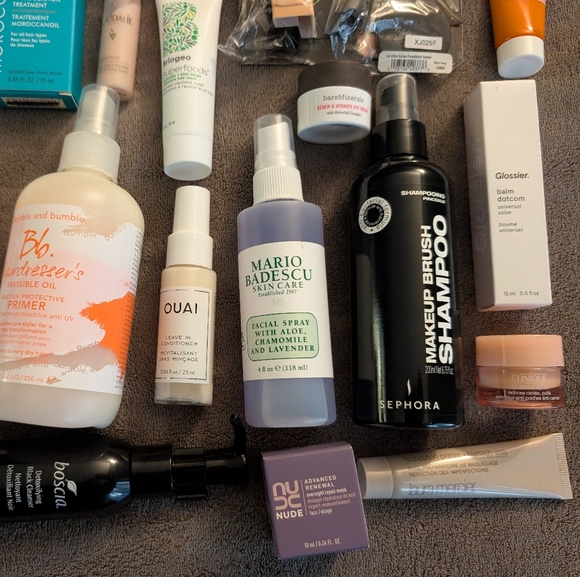 Bundle Of Make Up Hair Skin Care Ouai Clinique Estee Lauder Boscia Origin La Mer - Picture 3 of 5